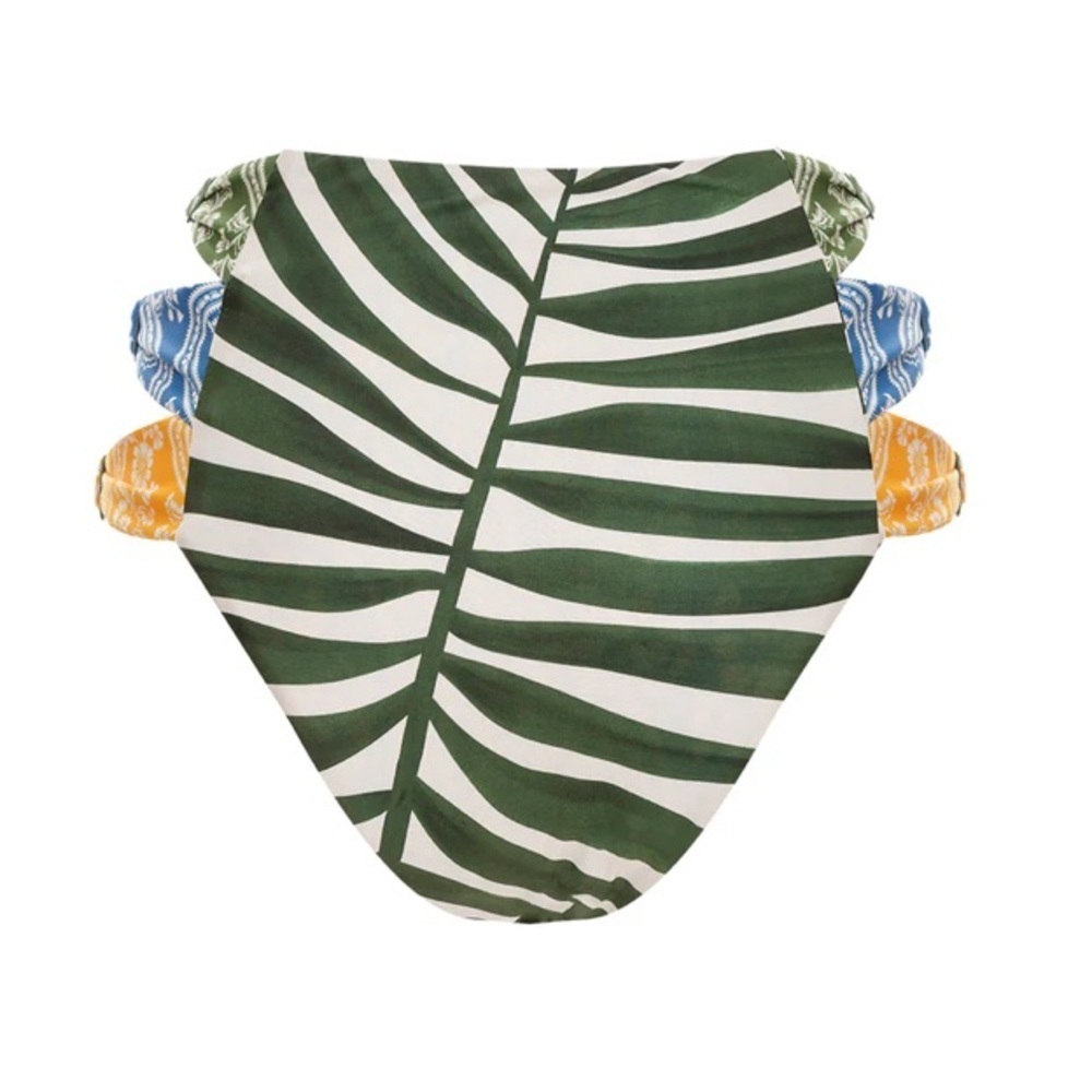 New! Agua Bendita Willa Cut-out Bikini Bottom high waisted bandana 24298 - Picture 4 of 12